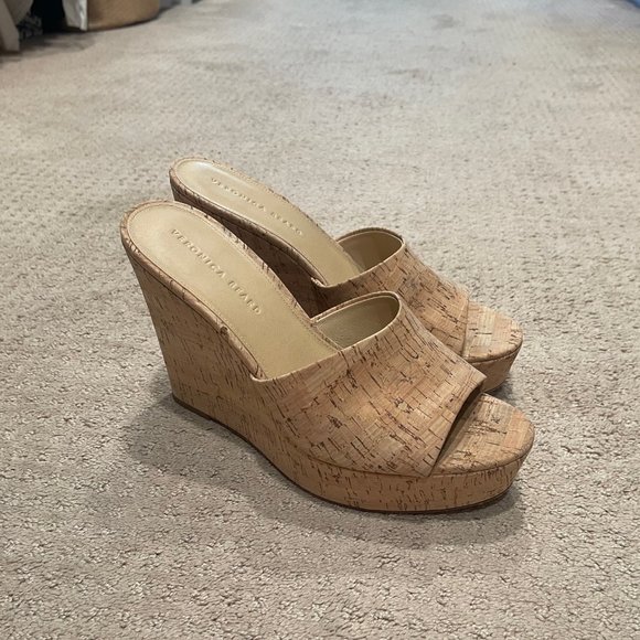 Dali Cork Platform Wedge Mules - Picture 4 of 5